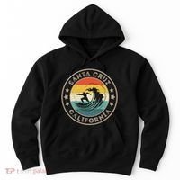 Retro Santa Cruz California Surfing Santa Cruz Hoodie thumb 0