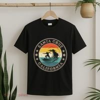 Retro Santa Cruz California Surfing Santa Cruz T-Shirt thumb 2