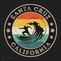 Retro Santa Cruz California Surfing Santa Cruz Beanie thumb 2