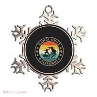 Retro Santa Cruz California Surfing Santa Cruz Ornament thumb 0