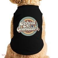 Retro School Counselor Back To School Teacher Squad Crew Doggie Tank thumb 0