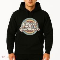 Retro School Counselor Back To School Teacher Squad Crew Hoodie thumb 2