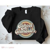 Retro School Counselor Back To School Teacher Squad Crew Sweatshirt thumb 2