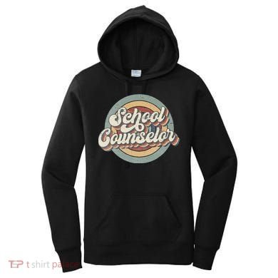 Retro School Counselor Back To School Teacher Squad Crew Women's Hoodie