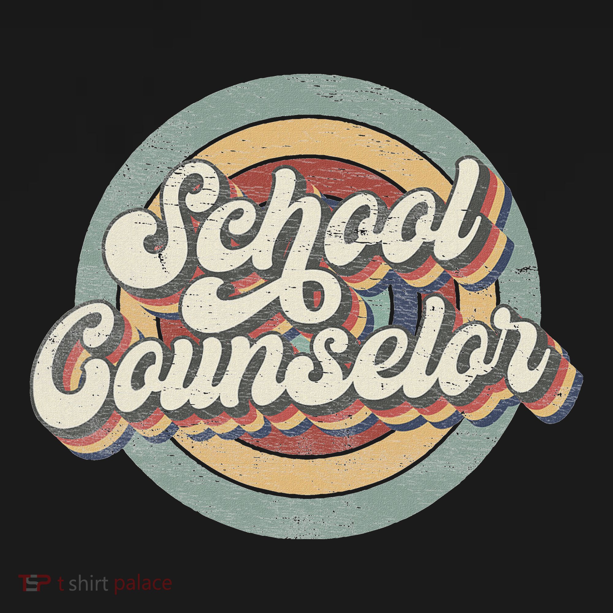 Retro School Counselor Back To School Teacher Squad Crew Mousepad