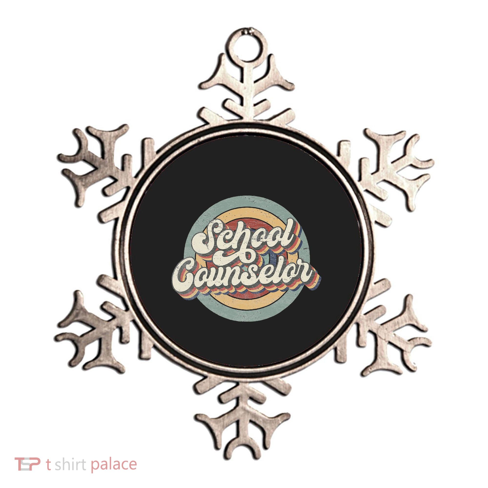 Retro School Counselor Back To School Teacher Squad Crew Ornament