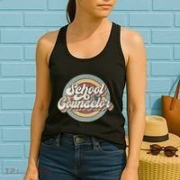 Retro School Counselor Back To School Teacher Squad Crew Women's Tank Top thumb 2