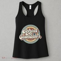Retro School Counselor Back To School Teacher Squad Crew Women's Tank Top thumb 3