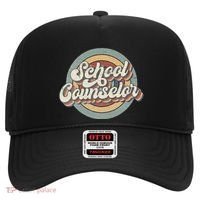 Retro School Counselor Back To School Teacher Squad Crew Hat thumb 0