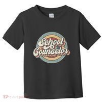 Retro School Counselor Back To School Teacher Squad Crew Toddler T-Shirt thumb 0