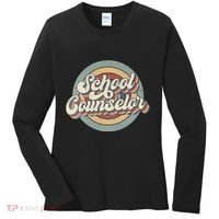 Retro School Counselor Back To School Teacher Squad Crew Women's Long Sleeve Shirt thumb 0