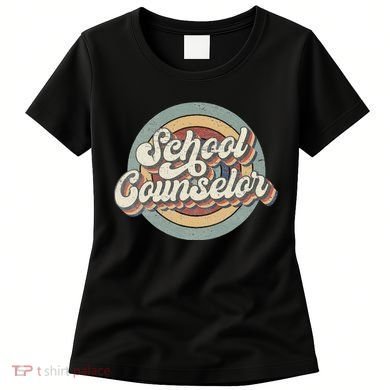 Retro School Counselor Back To School Teacher Squad Crew Women's T-Shirt