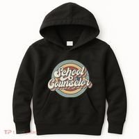 Retro School Counselor Back To School Teacher Squad Crew Kids Hoodie thumb 0