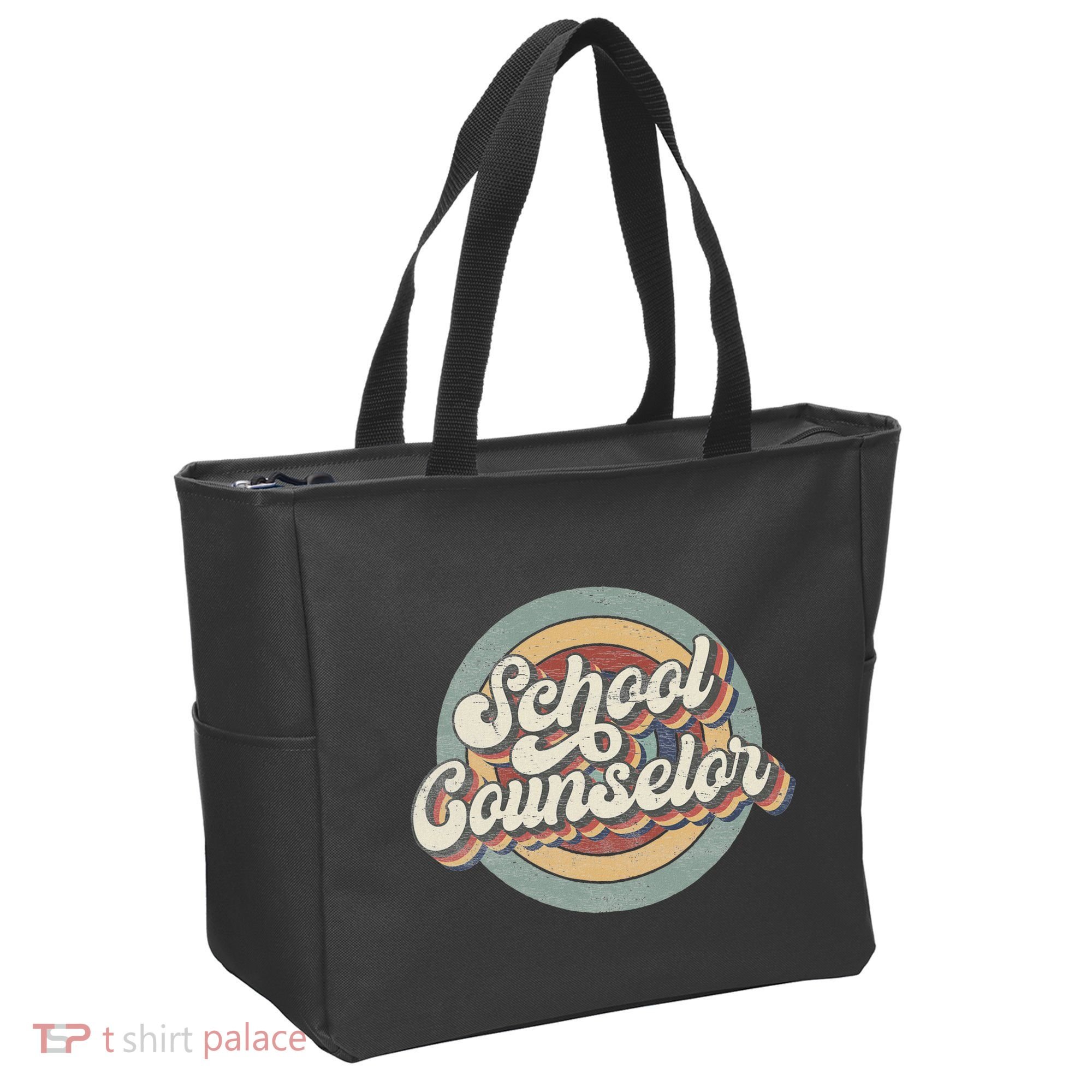 Retro School Counselor Back To School Teacher Squad Crew Tote Bag