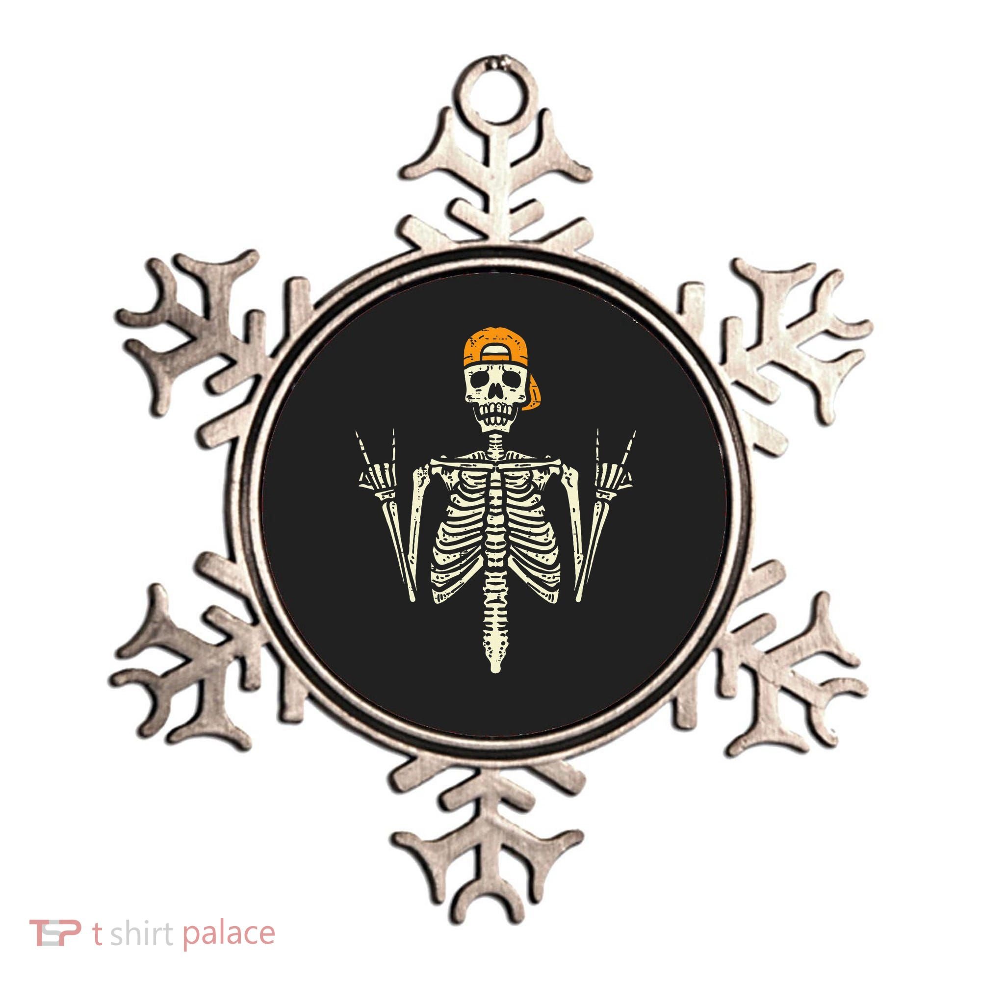 Rocker Skeleton Cap Skater Cool Halloween Punk Rock Ornament