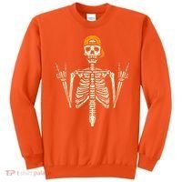 Rocker Skeleton Cap Skater Cool Halloween Punk Rock Sweatshirt thumb 0
