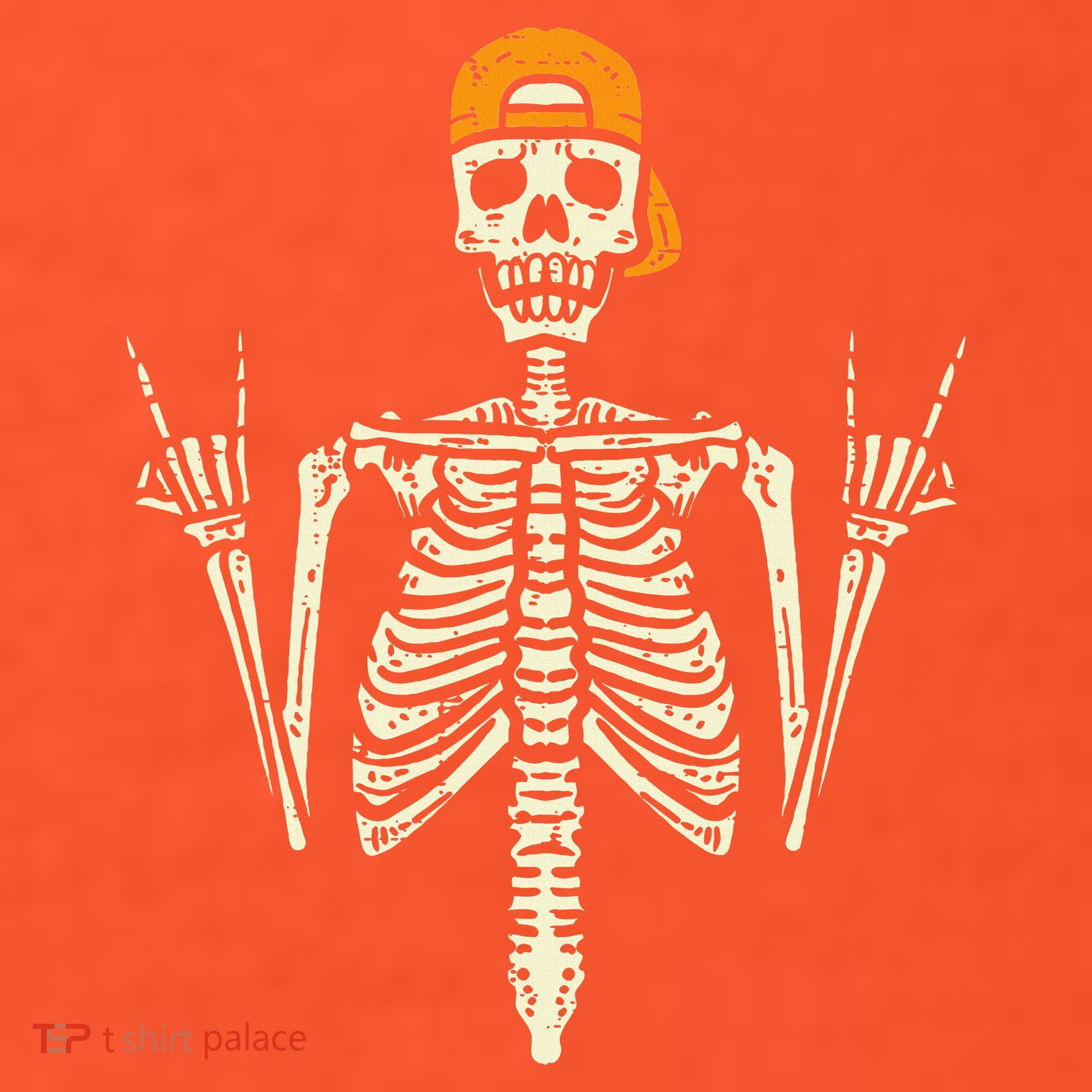 Rocker Skeleton Cap Skater Cool Halloween Punk Rock Mousepad