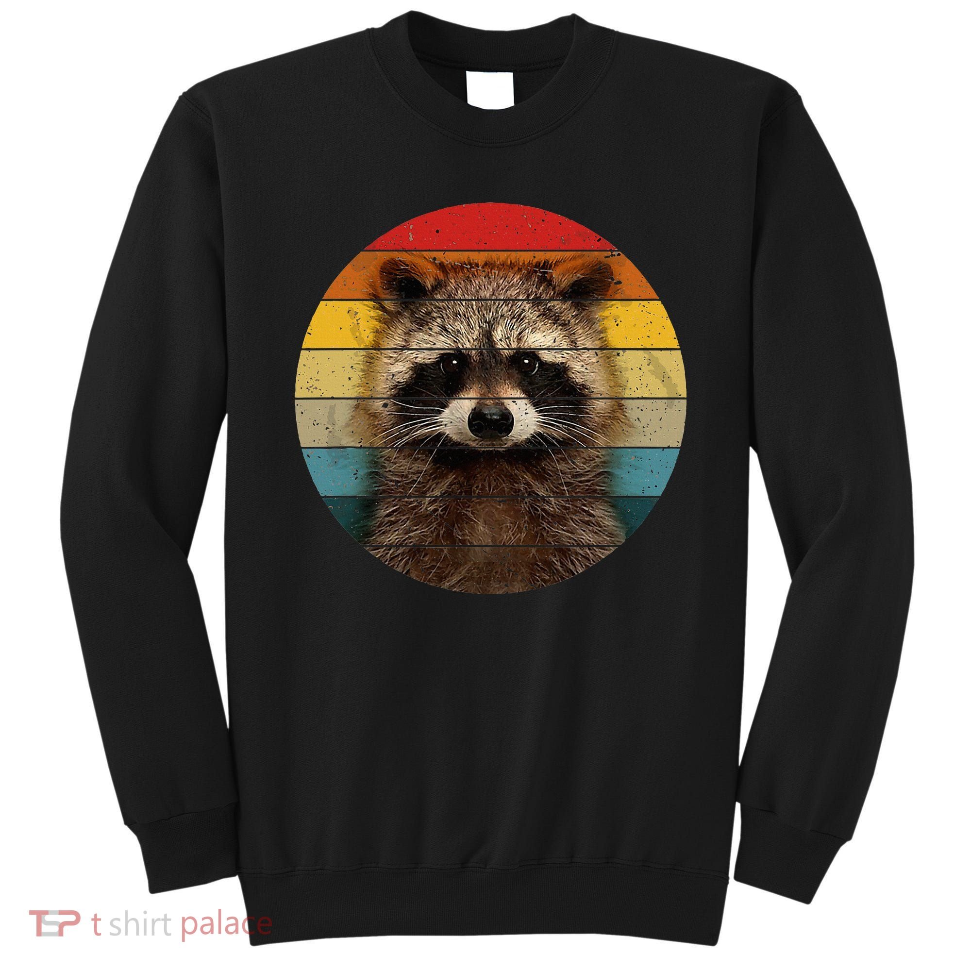 Raccoon Sunset Cute Baby Raccoon Sweatshirt