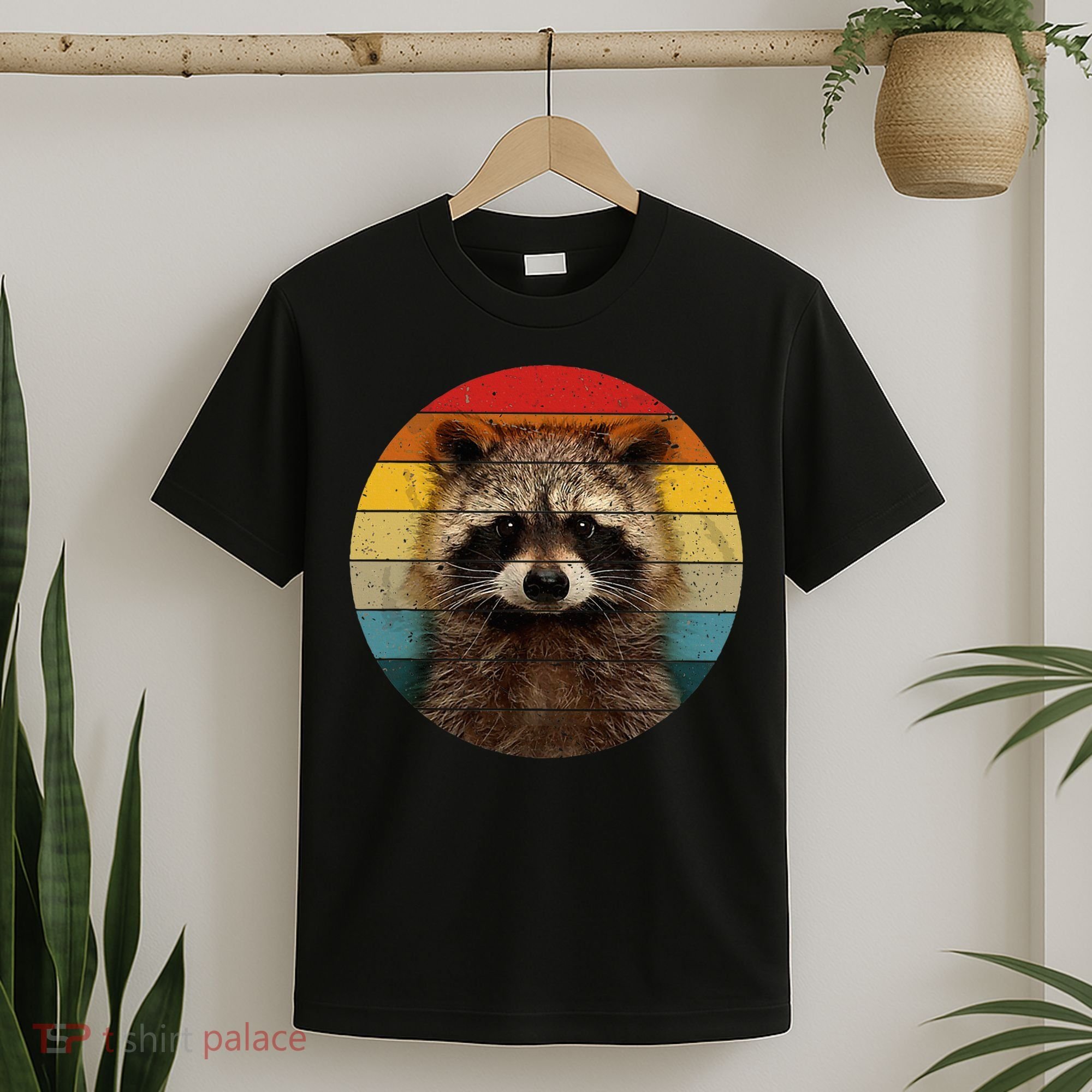 Raccoon Sunset Cute Baby Raccoon T-Shirt