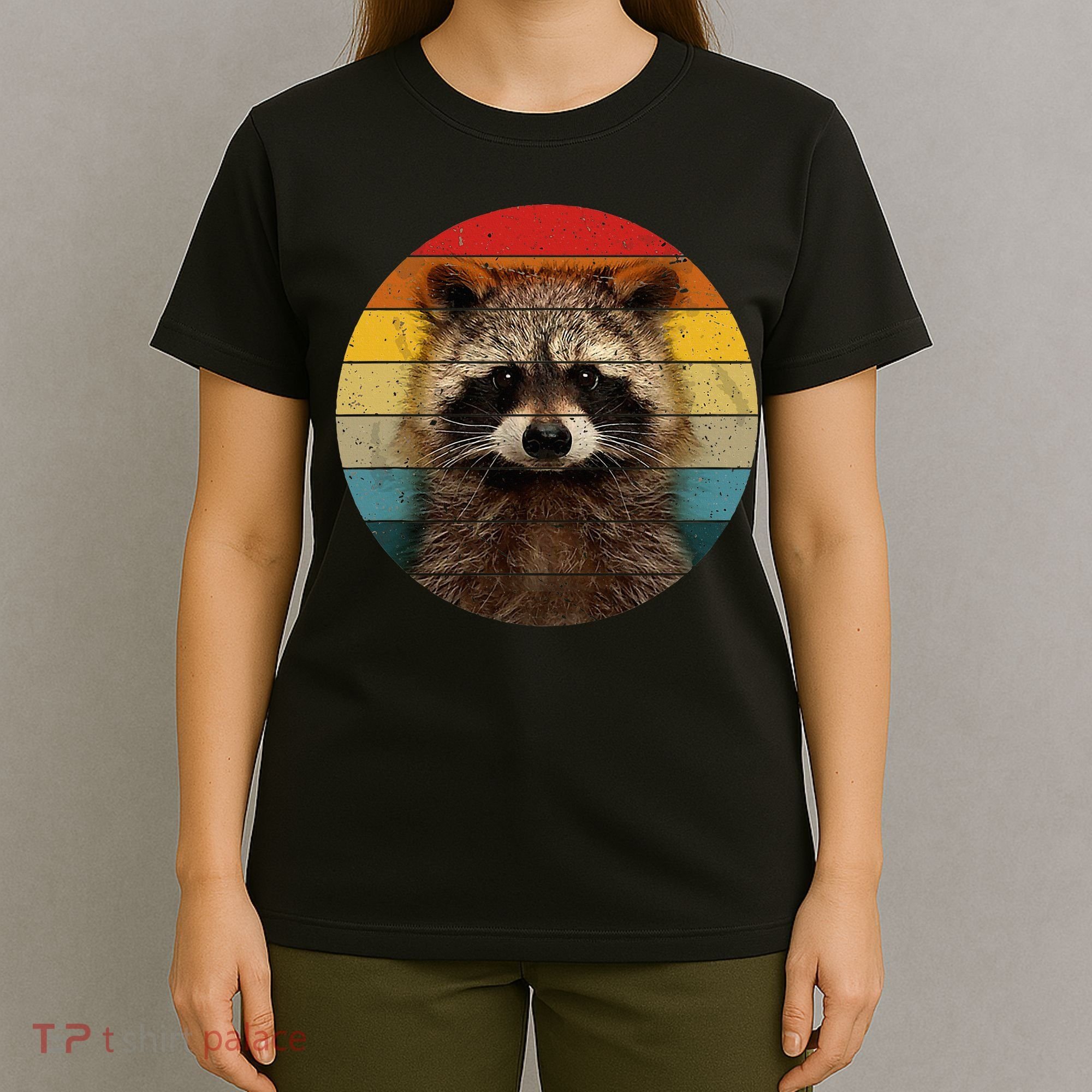 Raccoon Sunset Cute Baby Raccoon T-Shirt