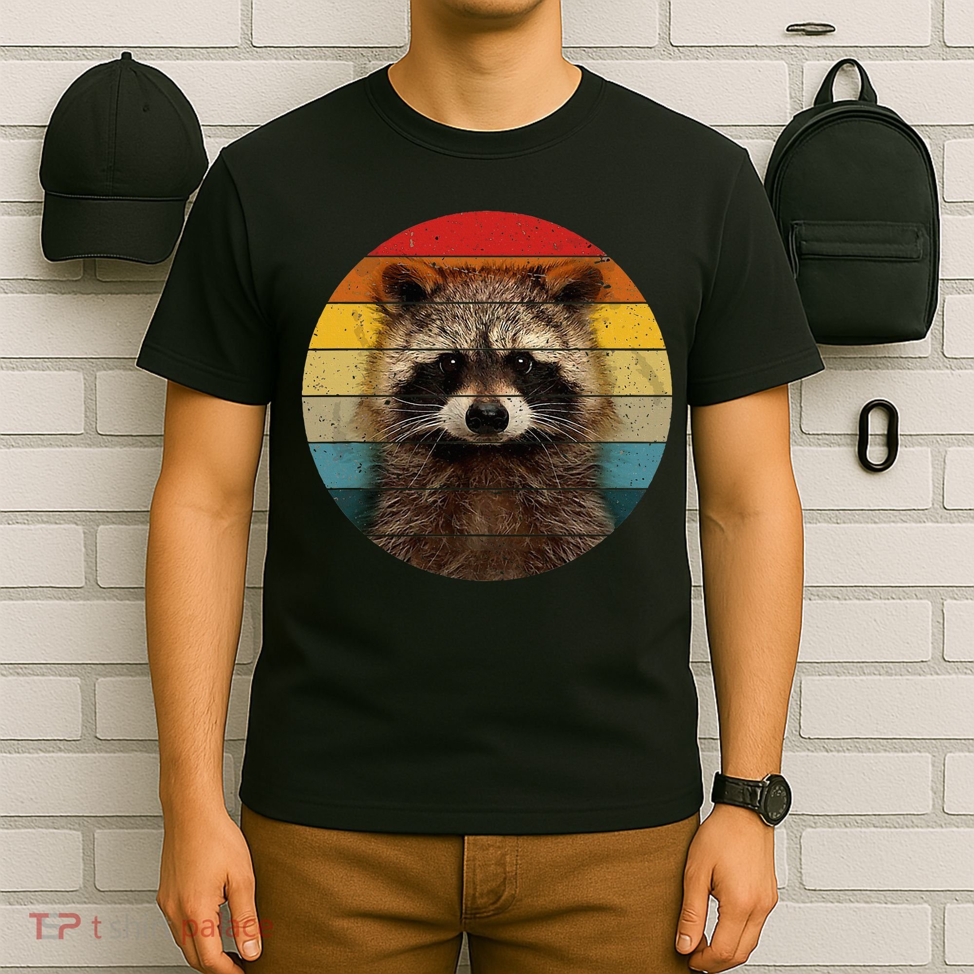 Raccoon Sunset Cute Baby Raccoon T-Shirt