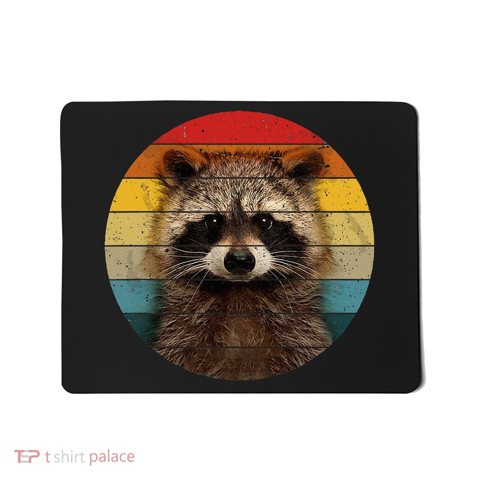Raccoon Sunset Cute Baby Raccoon Mousepad