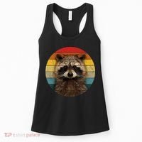 Raccoon Sunset Cute Baby Raccoon Women's Tank Top thumb 0