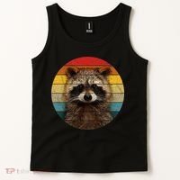 Raccoon Sunset Cute Baby Raccoon Tank Top thumb 2