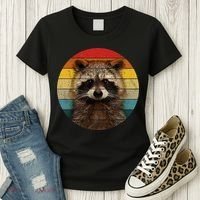 Raccoon Sunset Cute Baby Raccoon Women's T-Shirt thumb 3