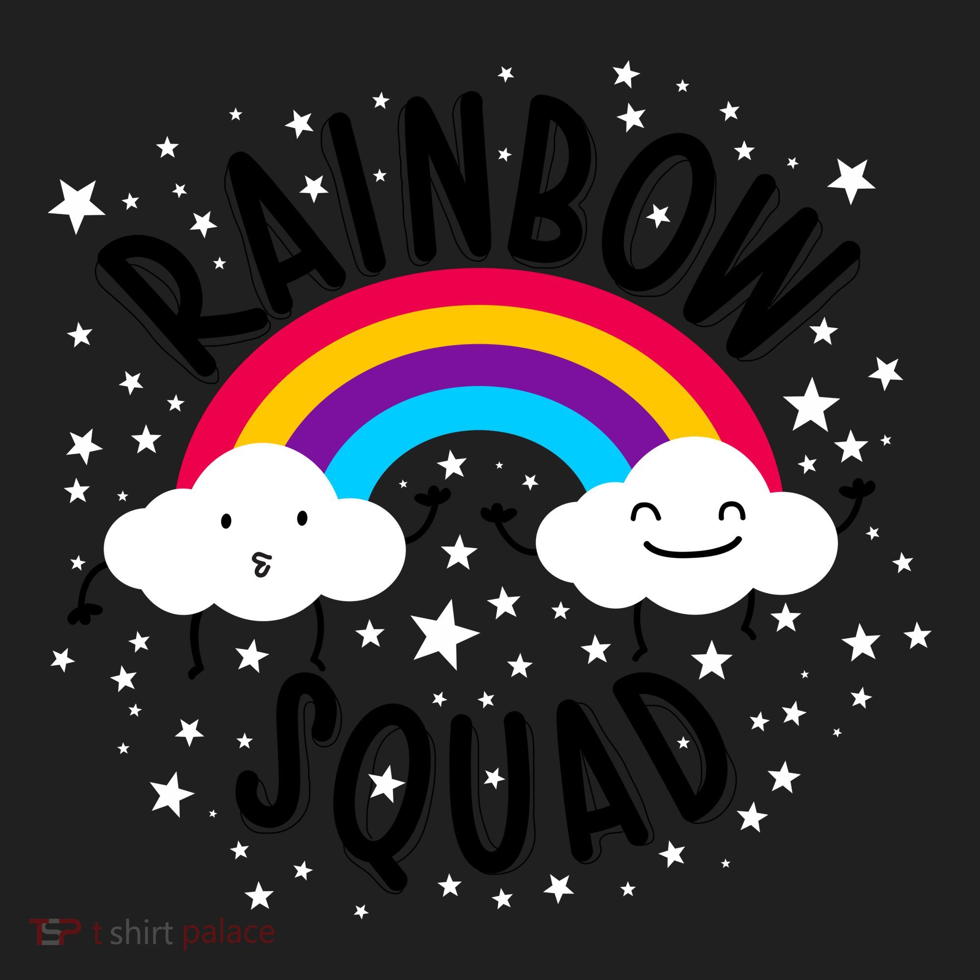 Rainbow Squad Cute Funny Cloud Sky Stars Women's Sweatshirt