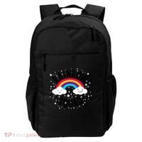 Rainbow Squad Cute Funny Cloud Sky Stars Backpack thumb 0