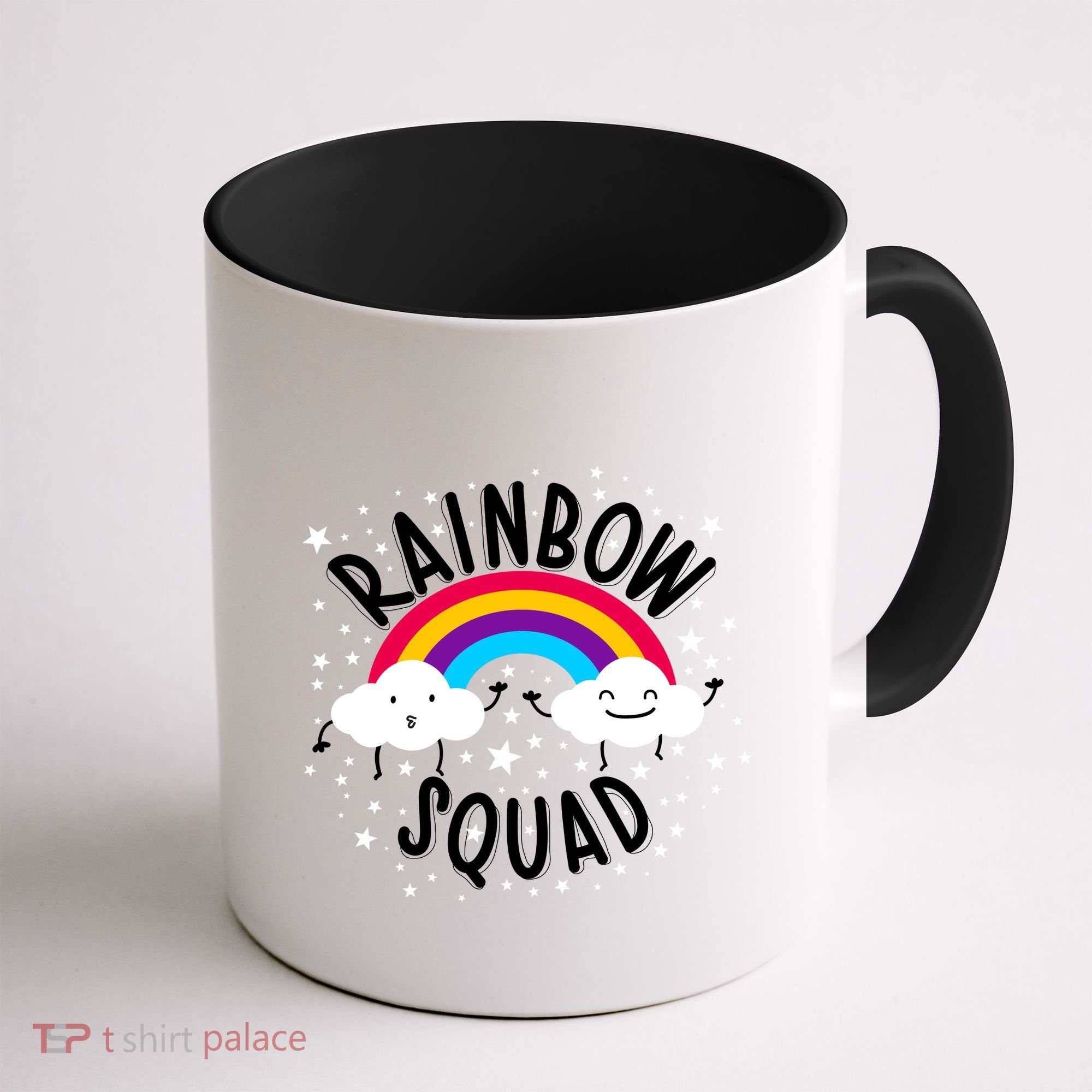 Rainbow Squad Cute Funny Cloud Sky Stars Coffee Mug