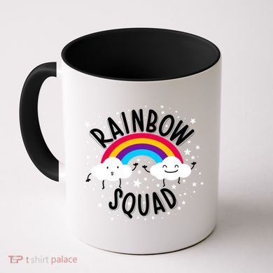Rainbow Squad Cute Funny Cloud Sky Stars Coffee Mug