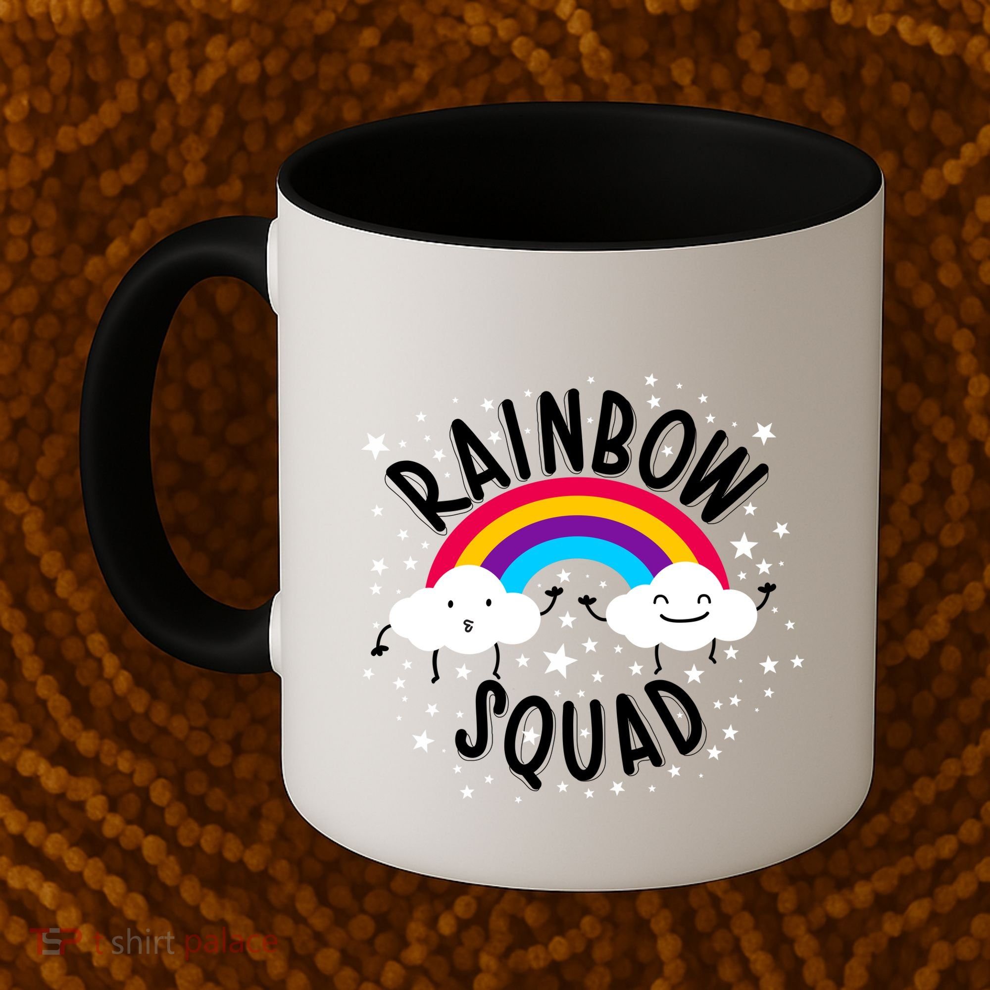 Rainbow Squad Cute Funny Cloud Sky Stars Coffee Mug