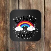 Rainbow Squad Cute Funny Cloud Sky Stars Coaster thumb 0