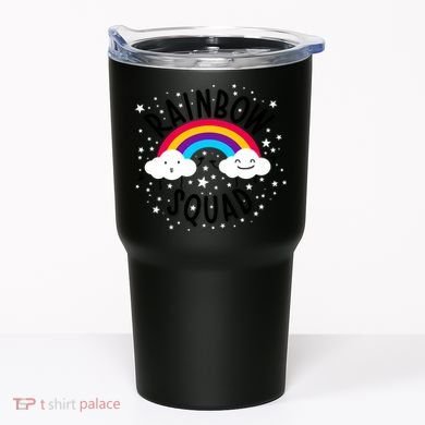 Rainbow Squad Cute Funny Cloud Sky Stars Tumbler
