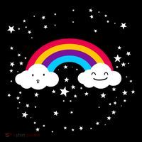 Rainbow Squad Cute Funny Cloud Sky Stars Mousepad thumb 1