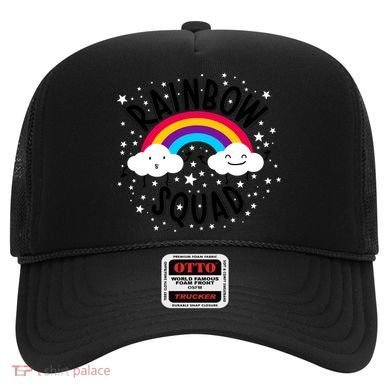 Rainbow Squad Cute Funny Cloud Sky Stars Hat