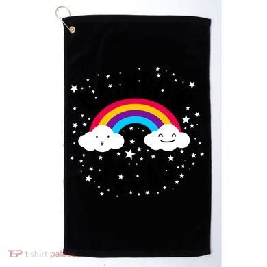 Rainbow Squad Cute Funny Cloud Sky Stars Golf Towel