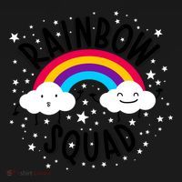Rainbow Squad Cute Funny Cloud Sky Stars Tote Bag thumb 4