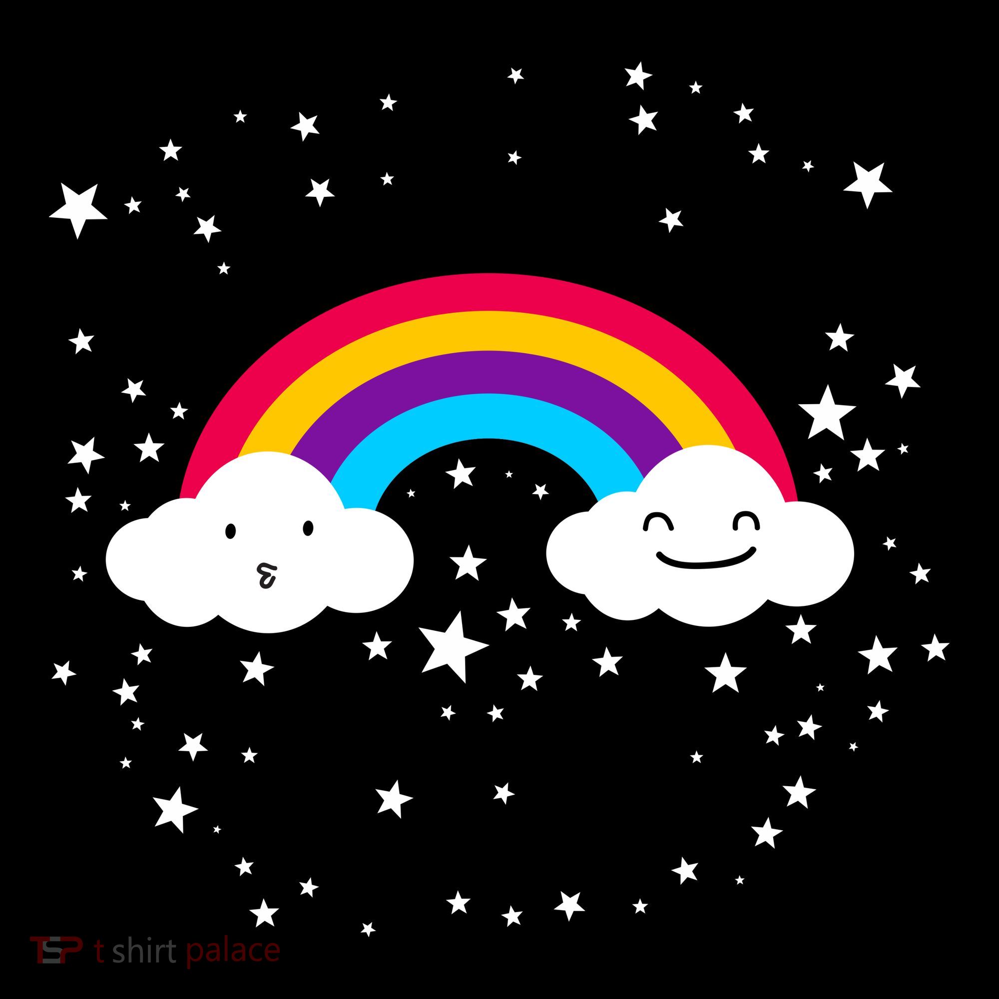 Rainbow Squad Cute Funny Cloud Sky Stars Tote Bag