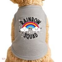Rainbow Squad Cute Funny Cloud Sky Stars Doggie Tank thumb 0