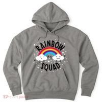 Rainbow Squad Cute Funny Cloud Sky Stars Hoodie thumb 0