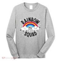 Rainbow Squad Cute Funny Cloud Sky Stars Long Sleeve Shirt thumb 0