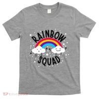 Rainbow Squad Cute Funny Cloud Sky Stars T-Shirt thumb 0
