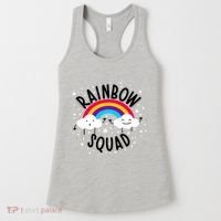 Rainbow Squad Cute Funny Cloud Sky Stars Women's Tank Top thumb 0