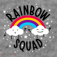 Rainbow Squad Cute Funny Cloud Sky Stars Baby Bodysuit thumb 2