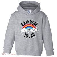 Rainbow Squad Cute Funny Cloud Sky Stars Toddler Hoodie thumb 0