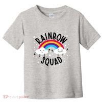 Rainbow Squad Cute Funny Cloud Sky Stars Toddler T-Shirt thumb 0