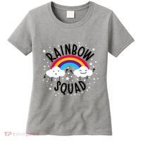 Rainbow Squad Cute Funny Cloud Sky Stars Women's T-Shirt thumb 0